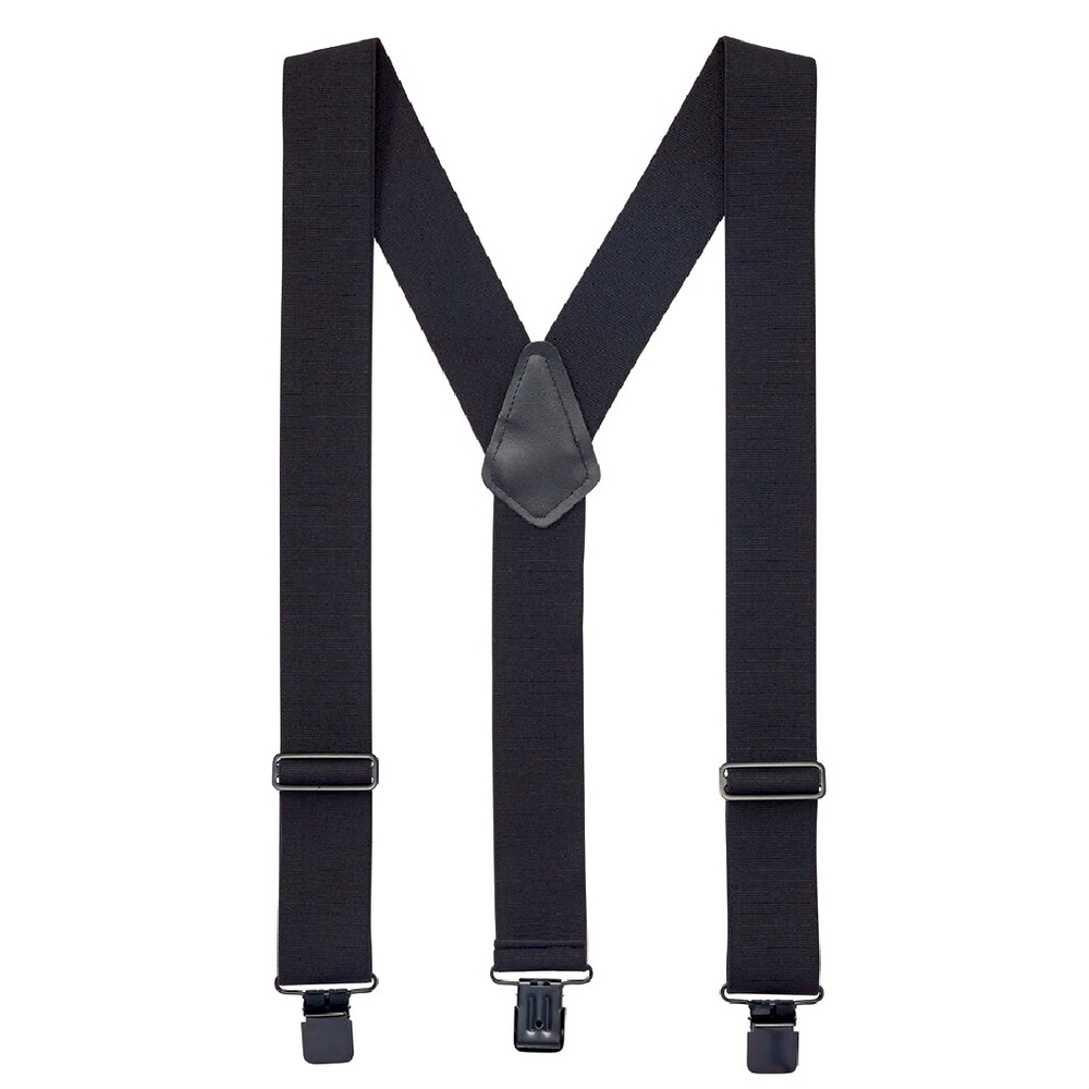 The Original Black PERRY Y-Back Contractor Suspenders: Hooks to Belt